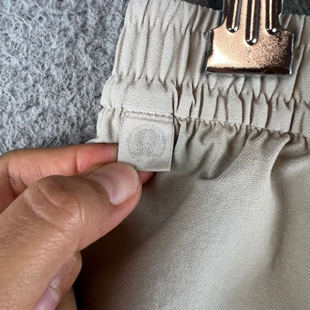 Lululemon Lab Mens Tan Drawstring Shorts LM7BDES M